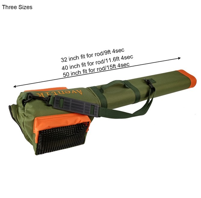 New double cordura rod tube with reel bag