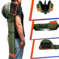 New double cordura rod tube with reel bag