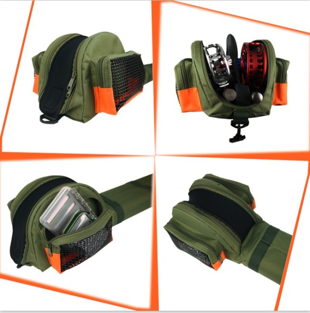 New double cordura rod tube with reel bag