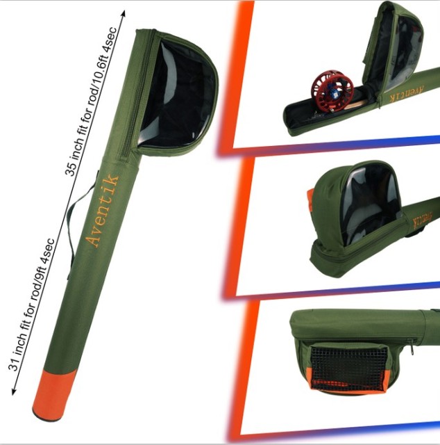 New design cordura rod tube with reel bag