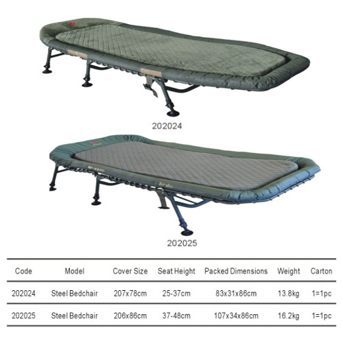 high quality carp fishing bedchair