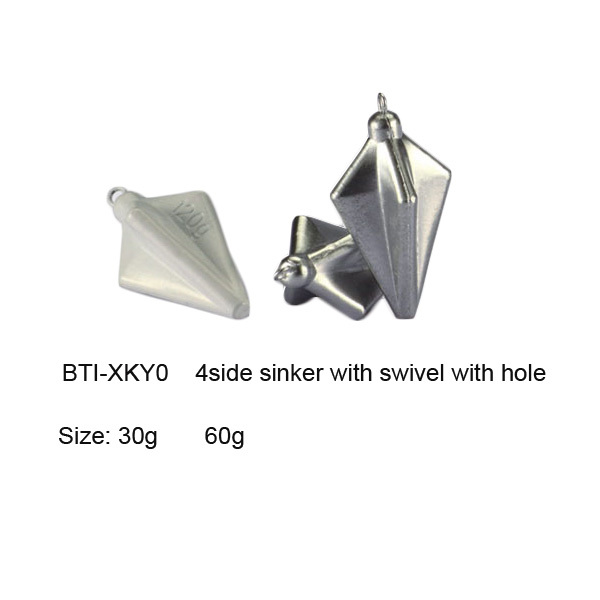 BTI-XKY0 4side sinker with swivel with hole