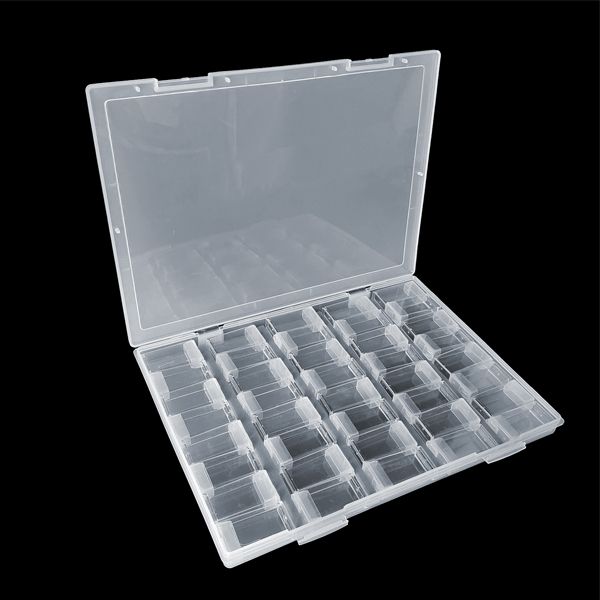 BTI-09A-24L (5C with 40pcs small boxes)40 Grids Bead Organizer Box