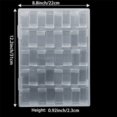 BTI-09A-24L (5C with 40pcs small boxes)40 Grids Bead Organizer Box