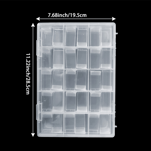 BTI-09A-H24L (15C with 30pcs small boxes)30 Grids Bead Organizer Box