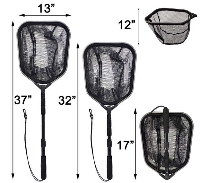 03B-FNT&FNF 360 Degree Adjustable Floating Fish Landing Net
