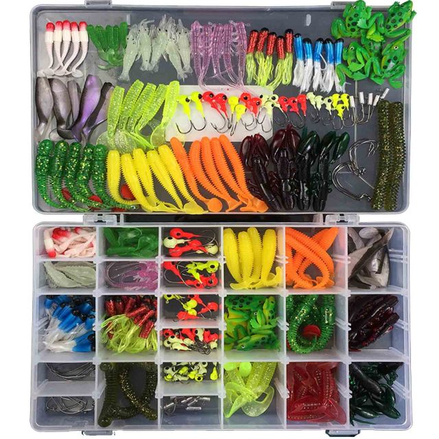 BTI-05F-WH301C 301pcs Lead Head Hook Soft Lure Assortment