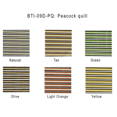 BTI-09D-PQ Synthetic tapered Peacock quill