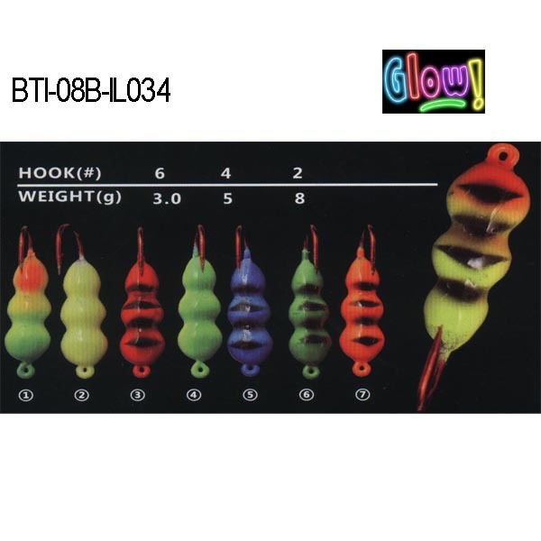 BTI-08B-IL034 lead ice jig