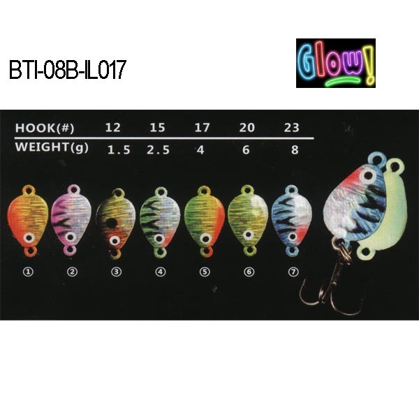 BTI-08B-IL017 lead ice jig