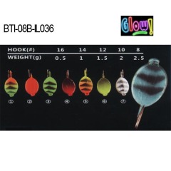 BTI-08B-IL036 lead ice jig