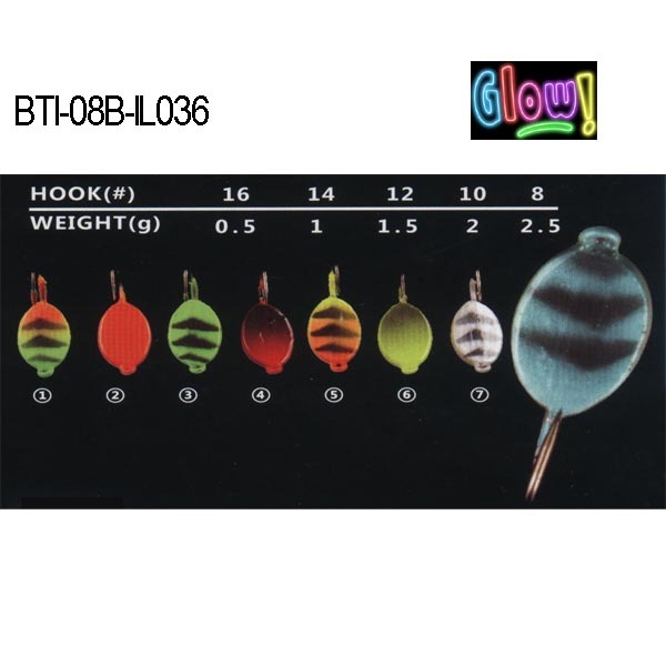 BTI-08B-IL036 lead ice jig