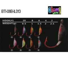 BTI-08B-IL013 lead ice jig