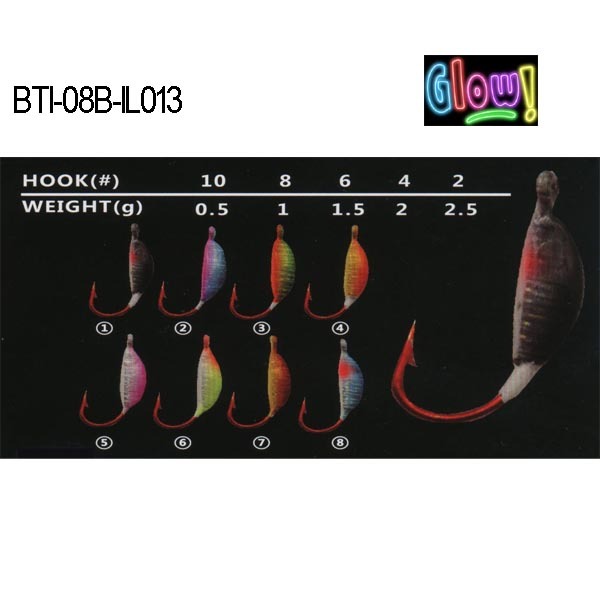 BTI-08B-IL013 lead ice jig