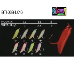 BTI-08B-IL016 lead ice jig