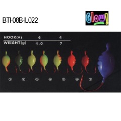 BTI-08B-IL022 lead ice jig