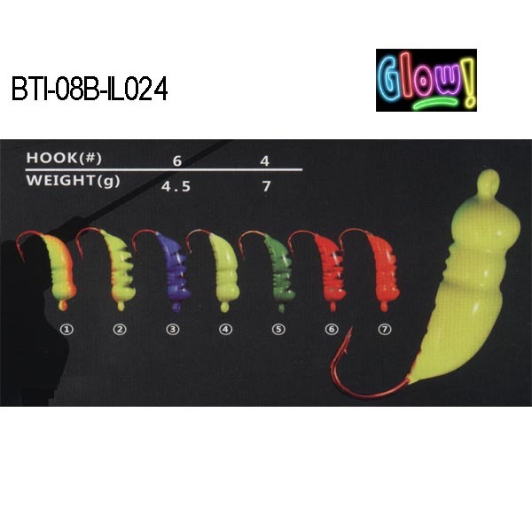 BTI-08B-IL024 lead ice jig