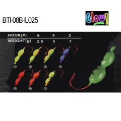 BTI-08B-IL025 lead ice jig