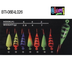 BTI-08B-IL026 lead ice jig