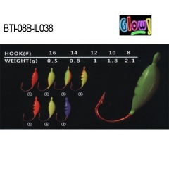 BTI-08B-IL038 lead ice jig