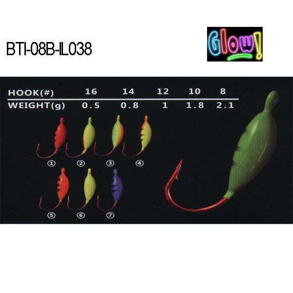 BTI-08B-IL038 lead ice jig