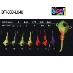 BTI-08B-IL040 lead ice jig