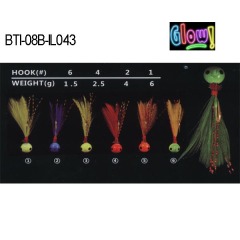 BTI-08B-IL043 lead ice jig