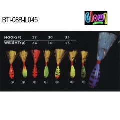 BTI-08B-IL045 lead ice jig