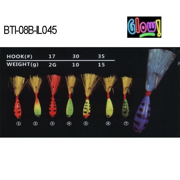 BTI-08B-IL045 lead ice jig