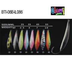 BTI-08B-IL086 lead ice jig