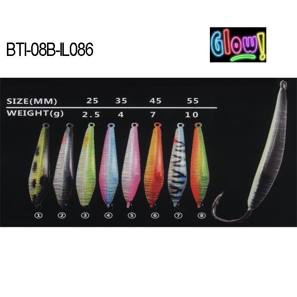 BTI-08B-IL086 lead ice jig