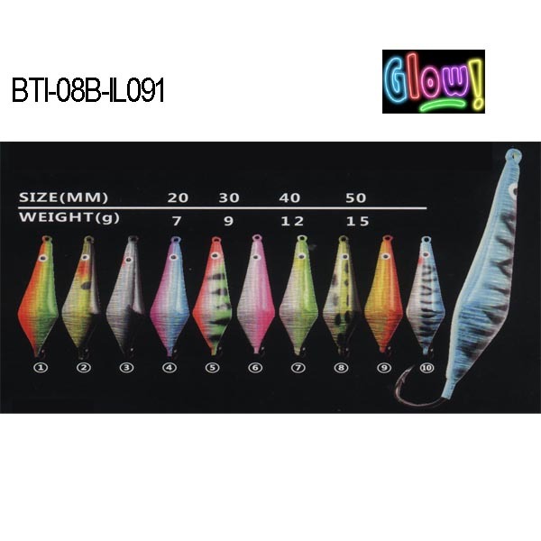 BTI-08B-IL091 lead ice jig