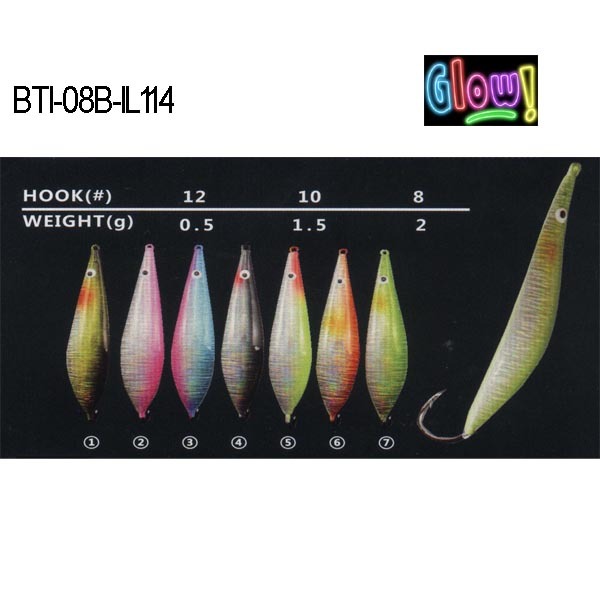 BTI-08B-IL114 lead ice jig