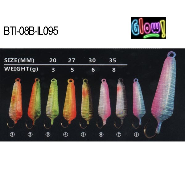 BTI-08B-IL095 lead ice jig