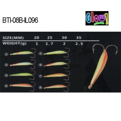 BTI-08B-IL096 lead ice jig