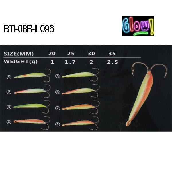 BTI-08B-IL096 lead ice jig