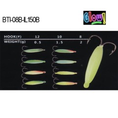 BTI-08B-IL150B lead ice jig