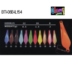 BTI-08B-IL154 lead ice jig