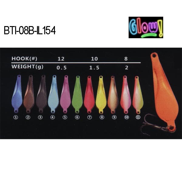 BTI-08B-IL154 lead ice jig