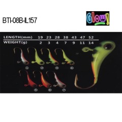 BTI-08B-IL157 lead ice jig