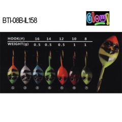 BTI-08B-IL158 lead ice jig