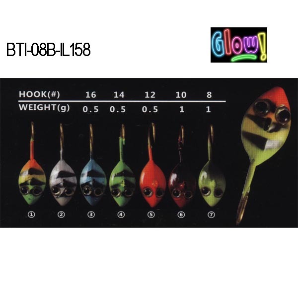 BTI-08B-IL158 lead ice jig