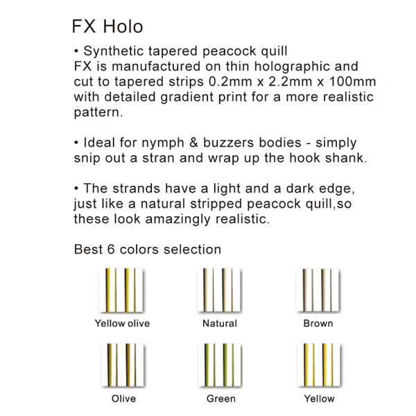 BTI-09D-FX Holo Peacock Quill