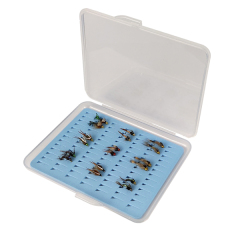 BTI-09A-H065 Mini Fly Hook Box With Blue Foam