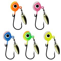 BTI-05I-1002 Big Eye crappie jigs with/without Willow Blade