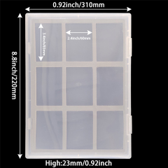 BTI-09A-H24L(9C with 9pcs H0603 boxes) Bead Organizer Box