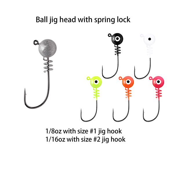 BTI-05I-1003 Ball Jig Head with spring lock