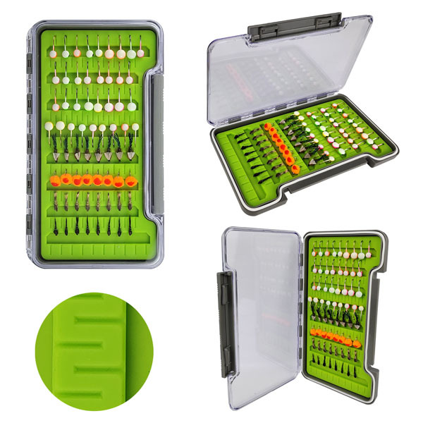 BTI-09A-G048S-SF Slit Silicone Waterproof Fly Box