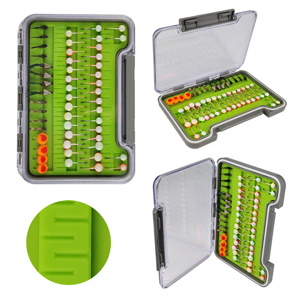 BTI-09A-G048S-SF Slit Silicone Waterproof Fly Box