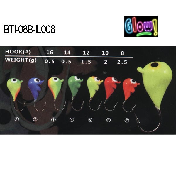 BTI-08B-IL008 lead ice jig